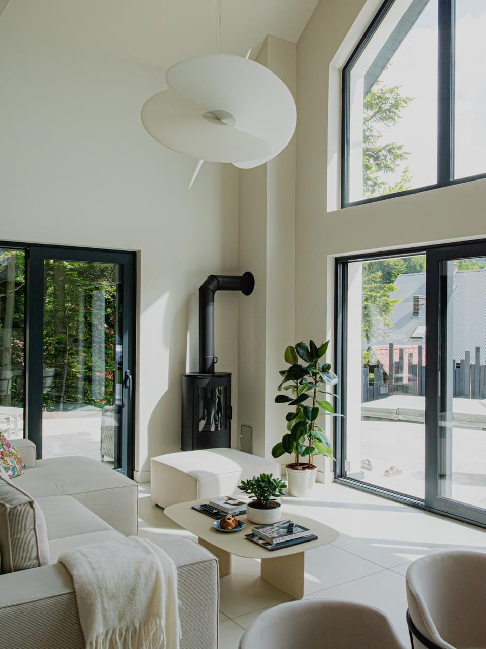 Living room, fireplace