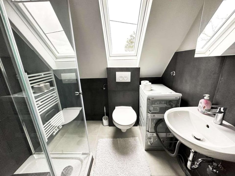 Shower, Toilet, Bathroom, towels