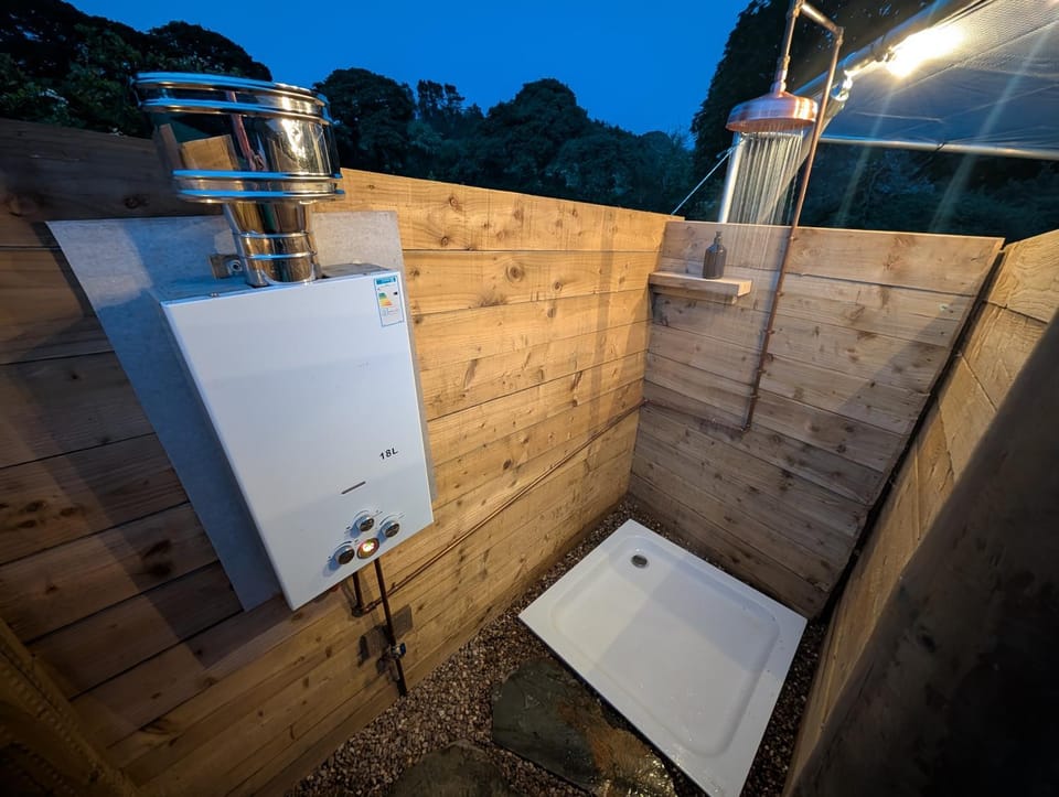 Camping at The Hayloft Luxury tent in England