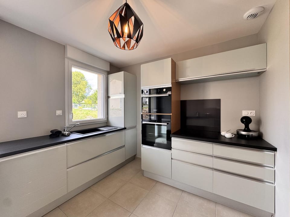 Coffee/tea facilities, Kitchen or kitchenette, dishwasher, oven, stove