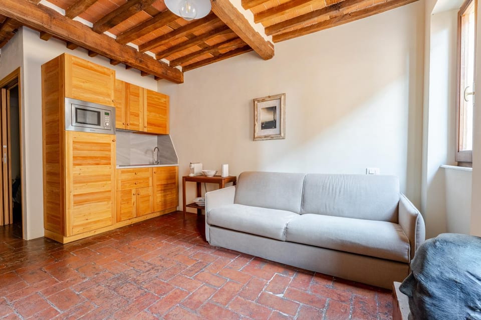 Living room, kitchen