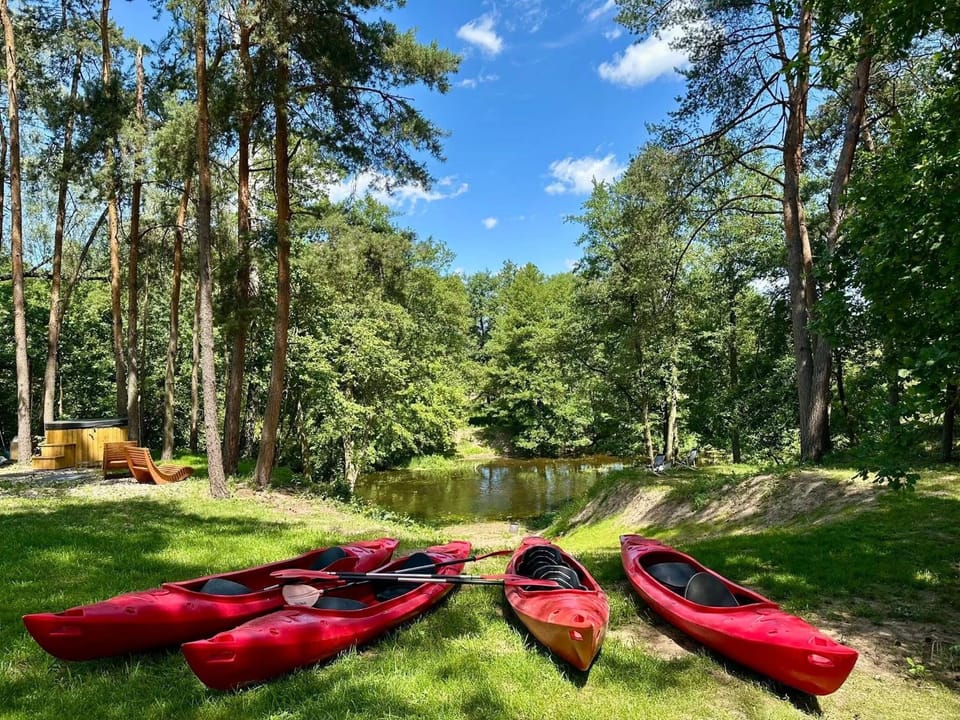 Spring, Natural landscape, Garden, Canoeing, Garden view, River view, Sports