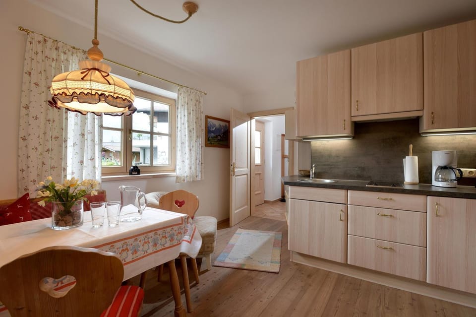 Kitchen or kitchenette, Dining area, stove