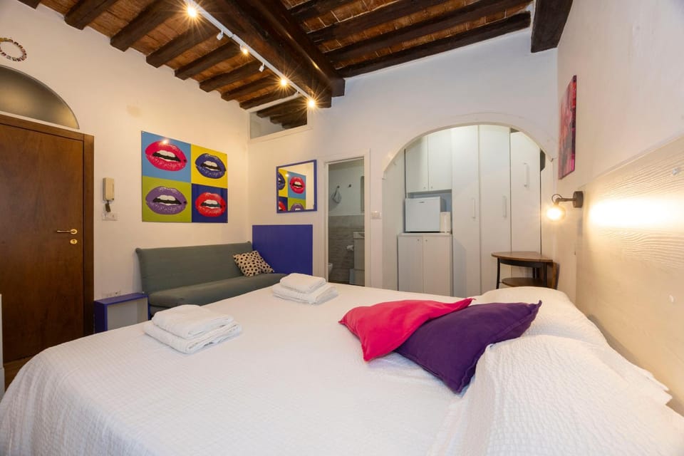 Bed, Photo of the whole room, Bedroom, towels, wardrobe