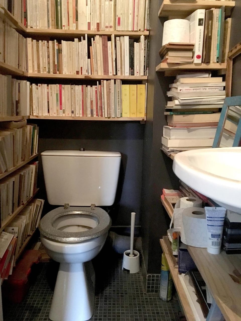 Toilet, Library