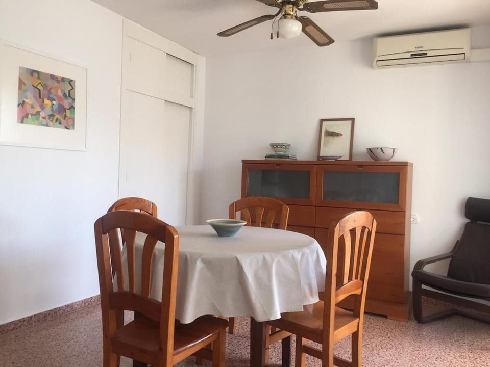 Dining area, air conditioner