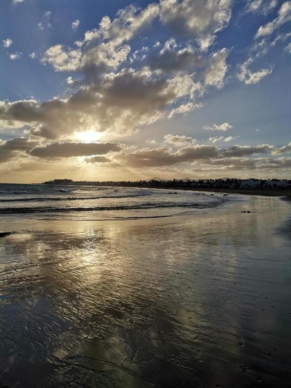 Natural landscape, Beach, Sunset