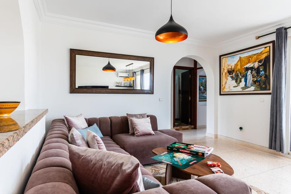 Seabreeze 2BR Haven Ocean Walk and Sunsets House in Souss-Massa