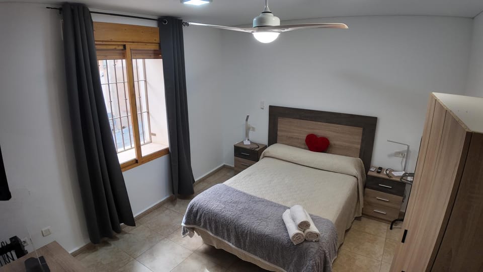 Bed, Photo of the whole room, Bedroom, towels, wardrobe