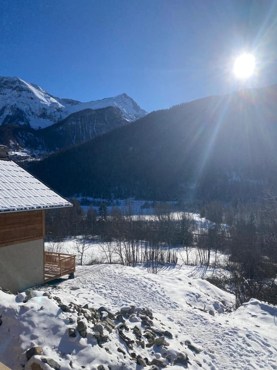 Day, Natural landscape, Winter, Mountain view