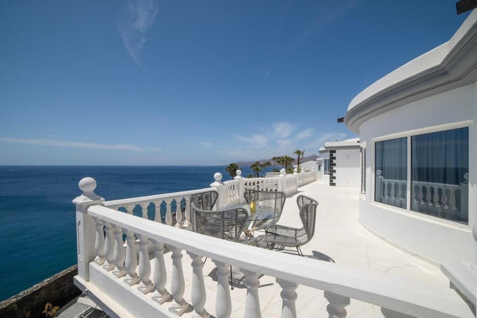 Patio, Natural landscape, Seating area, Sea view