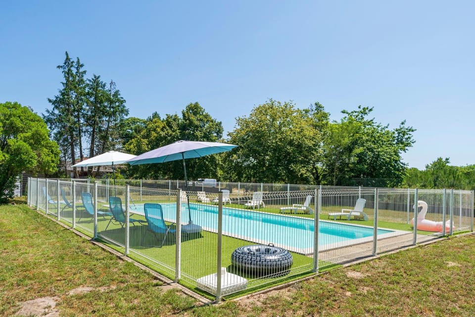 Property building, Living room, Swimming pool