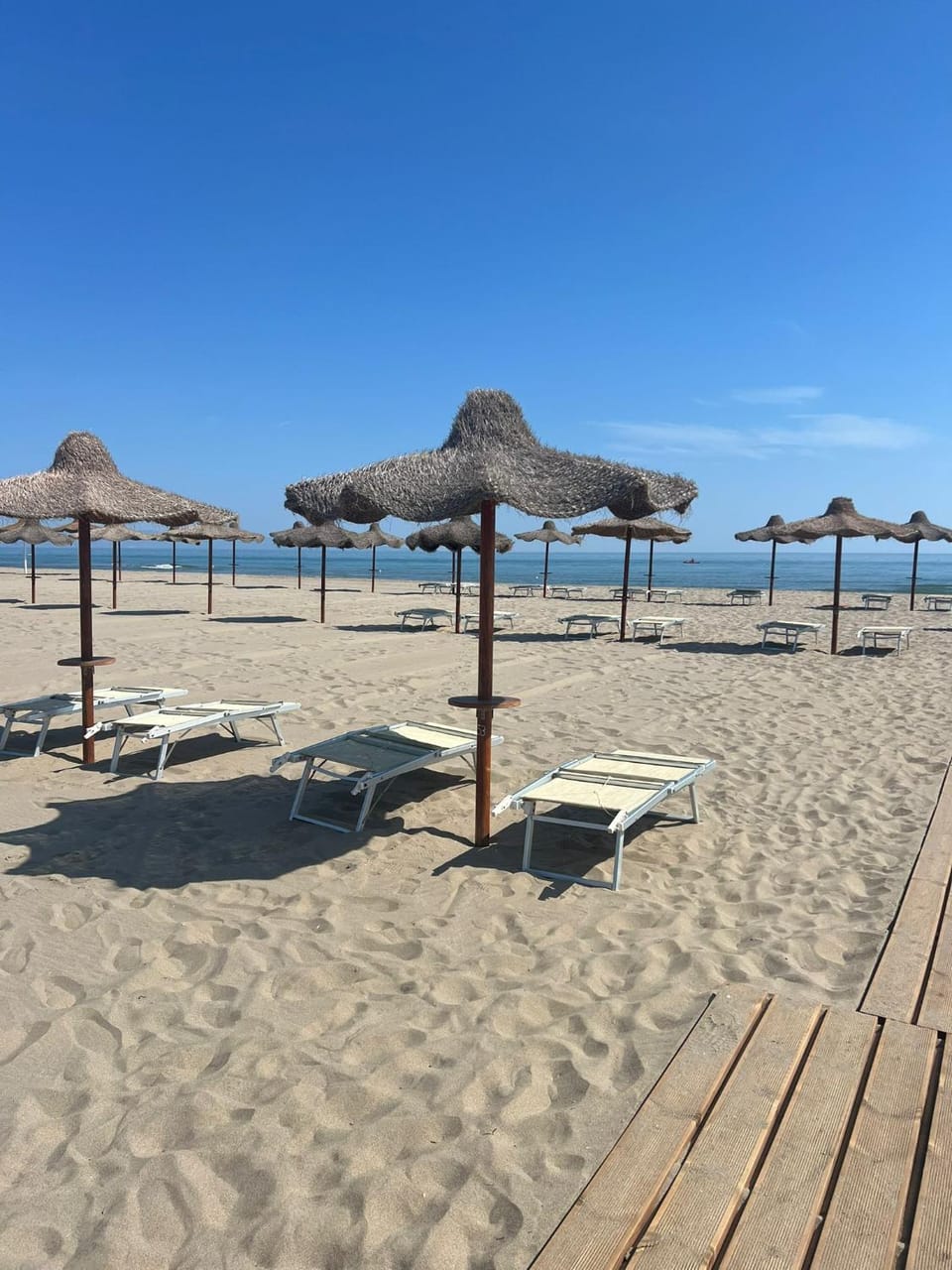 Beach, Sea view, sunbed