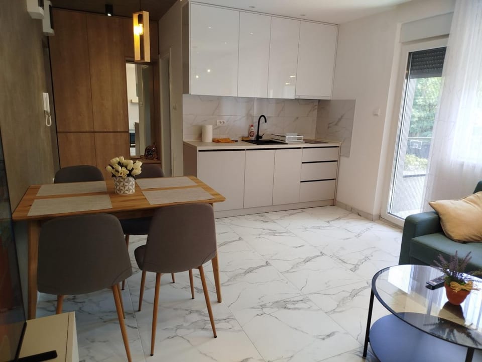 Living room, kitchen