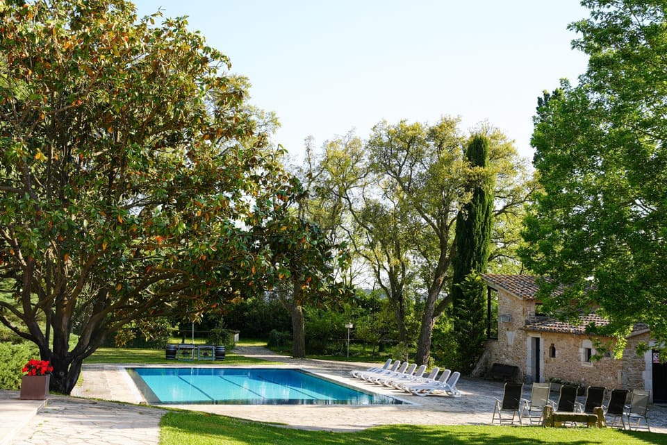 Natural landscape, Garden, Pool view, Swimming pool, Swimming pool