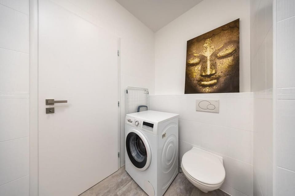 Toilet, washing machine, dryer