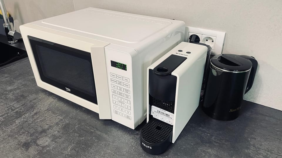 Kitchen or kitchenette, minibar, oven