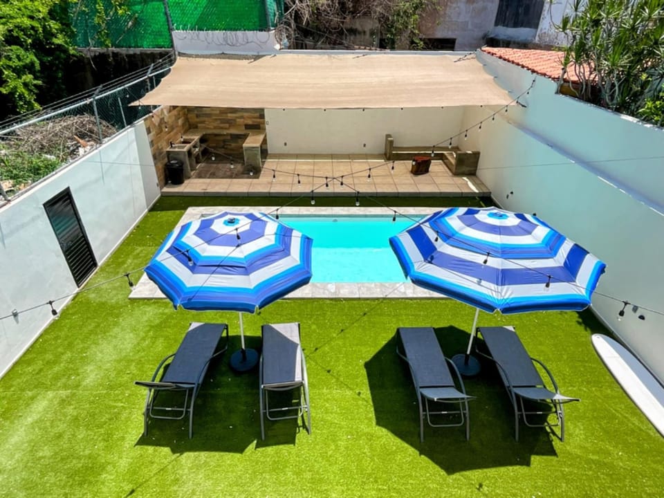 Patio, BBQ facilities, Garden, Swimming pool, sunbed