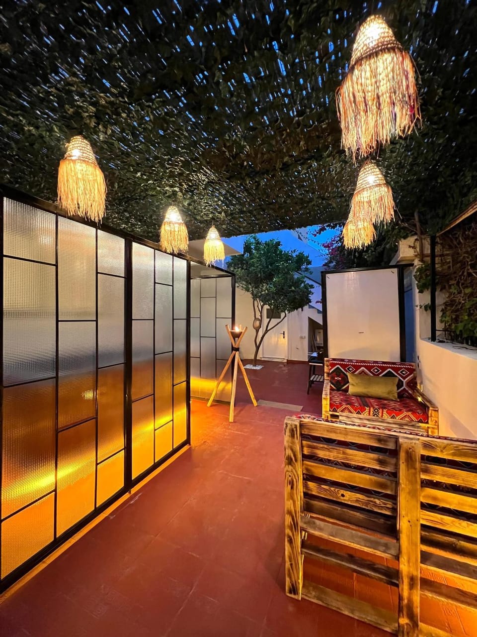 Night, View (from property/room), Balcony/Terrace