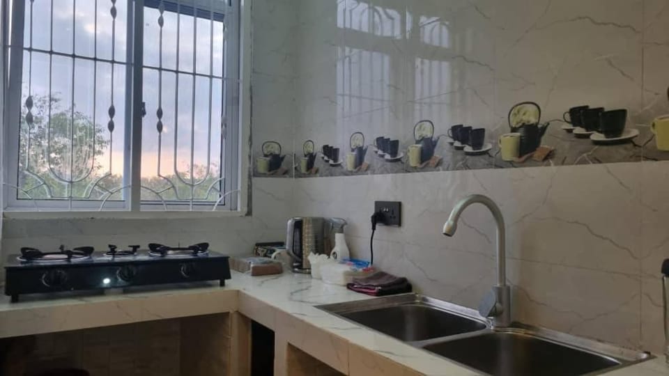 Kitchen or kitchenette, minibar