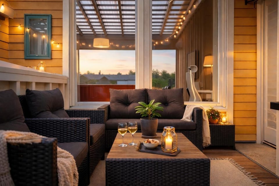 View (from property/room), Balcony/Terrace, Seating area