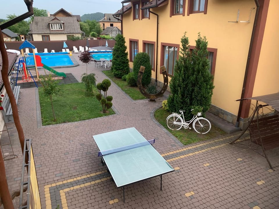 Property building, Pool view