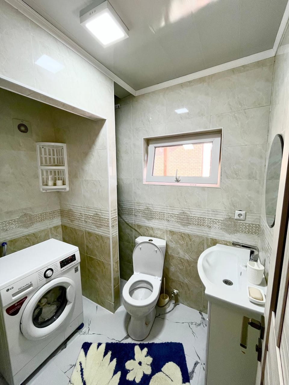 Toilet, Bathroom, washing machine