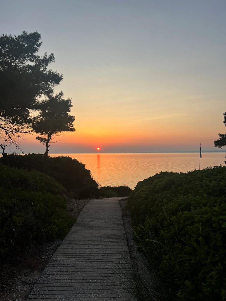 Nearby landmark, Natural landscape, Beach, Sea view, Sunset