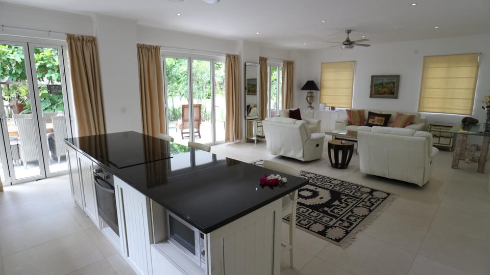 Kitchen or kitchenette, Living room, Seating area