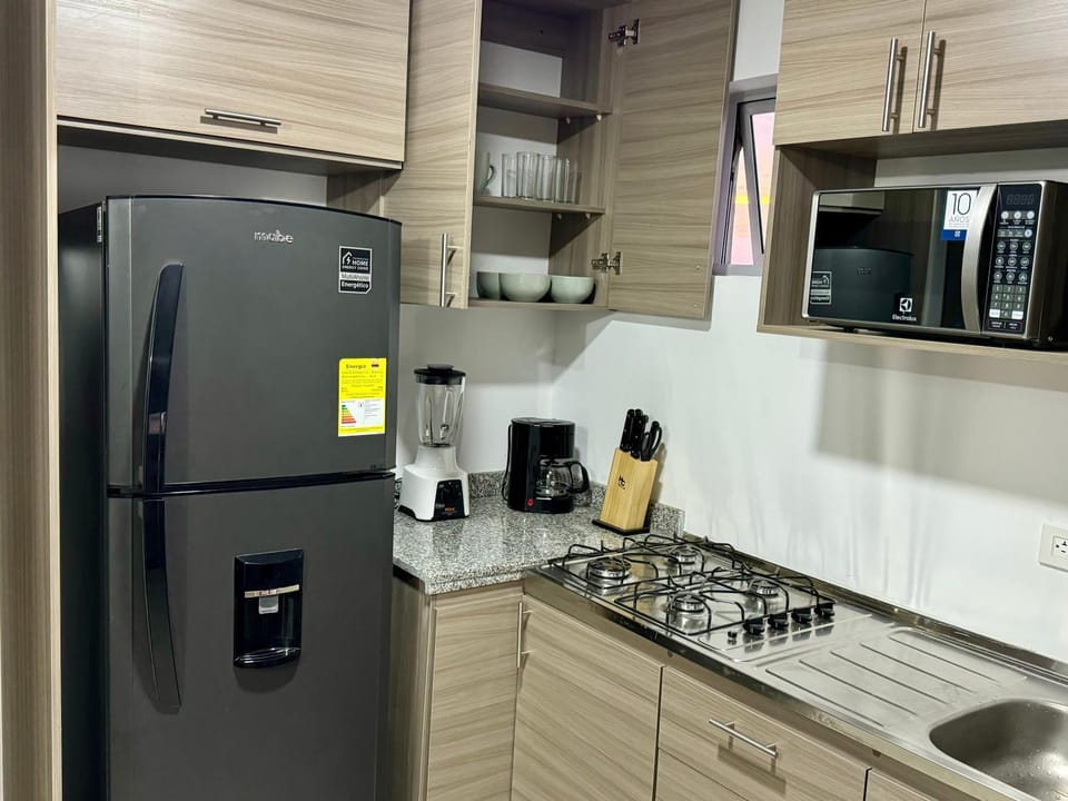 Kitchen or kitchenette, oven, stove