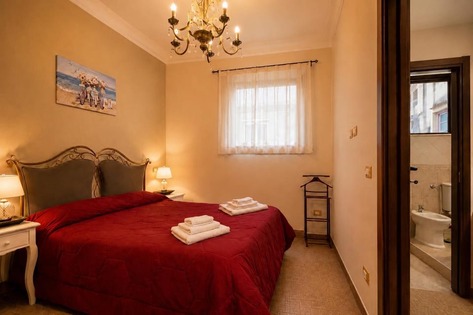 Toilet, Bed, Bathroom, Photo of the whole room, Bedroom, towels