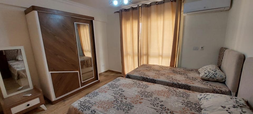 Fully finished 3-bedroom, 3-bathroom apartment with garden view in Jana Compound, Sheikh Zayed near Hyperone Apartment in Egypt