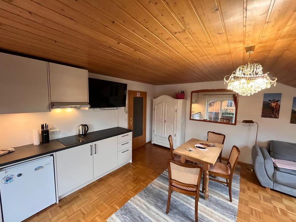 Dining area, wardrobe, kitchen