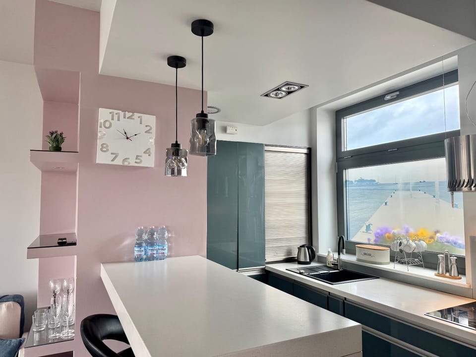 Kitchen or kitchenette, oven, stove