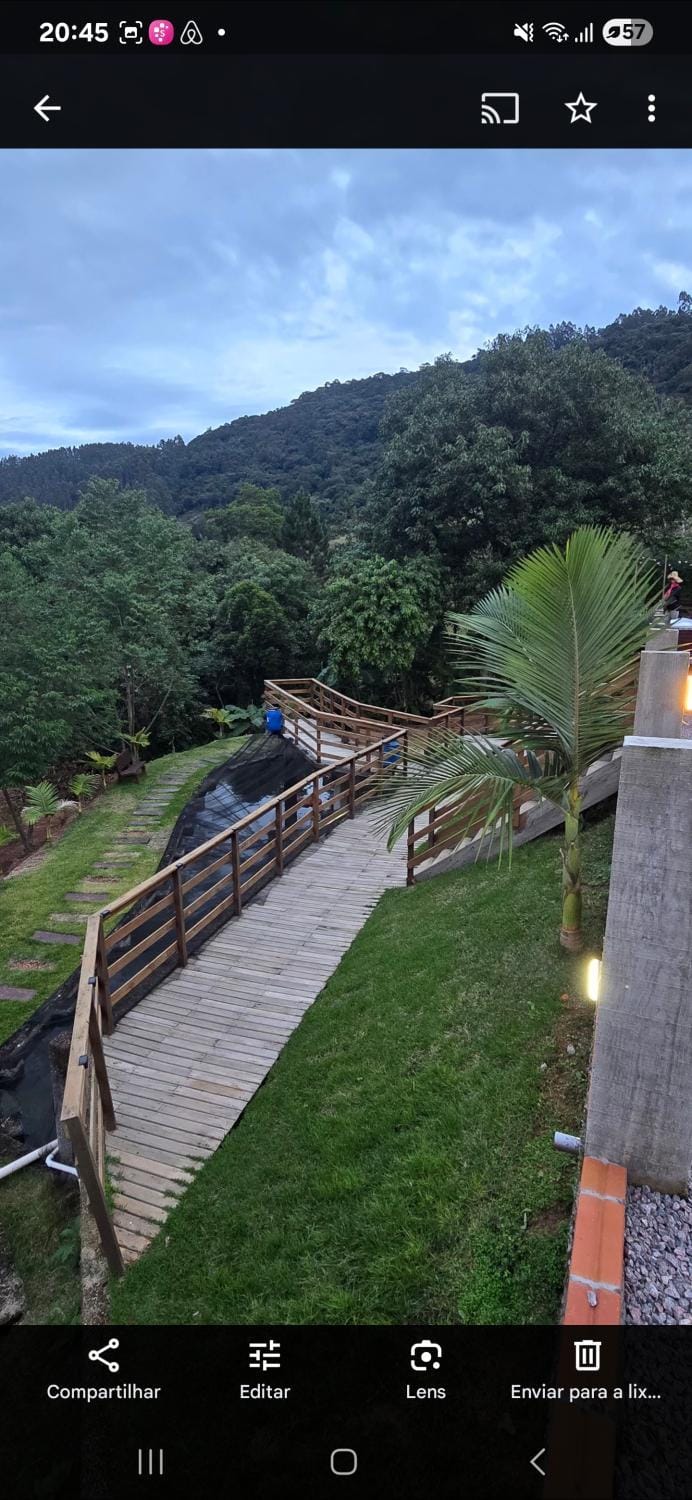 Chalé Familiar com Jacuzzi e Piscina Nature lodge in State of Santa Catarina