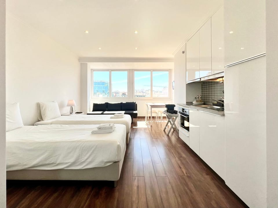 Bed, Living room, Bedroom