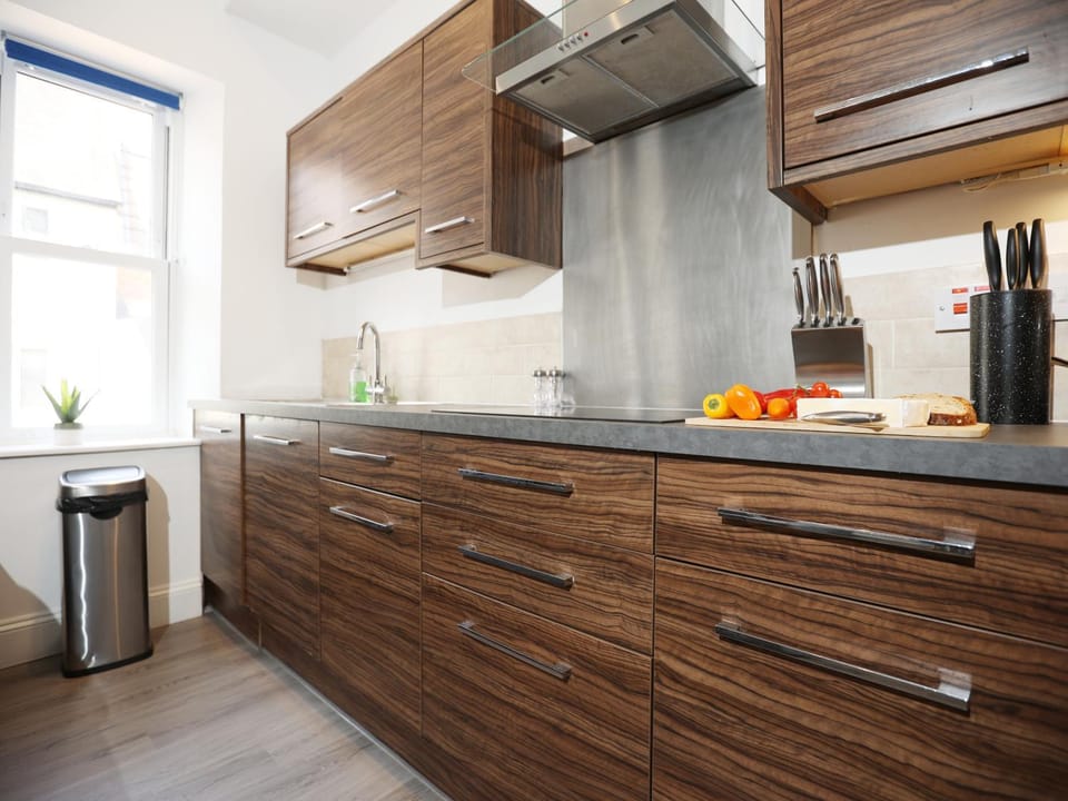 Kitchen or kitchenette, oven, stove