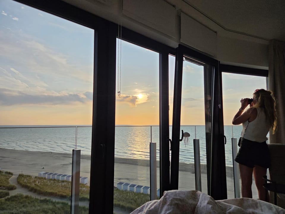 Day, People, View (from property/room), Beach, Sea view, Sunset, internet