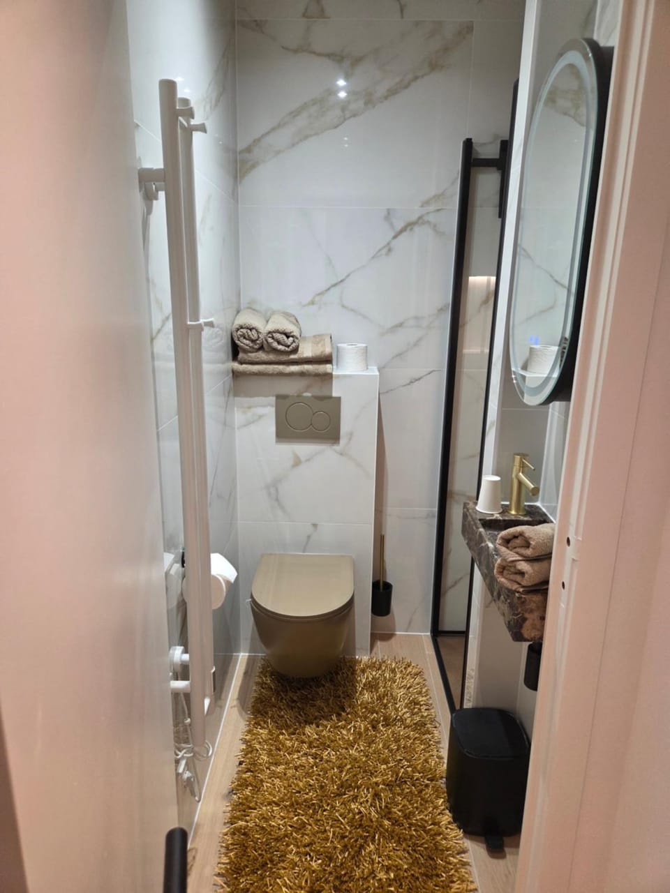 Toilet, Bathroom, towels