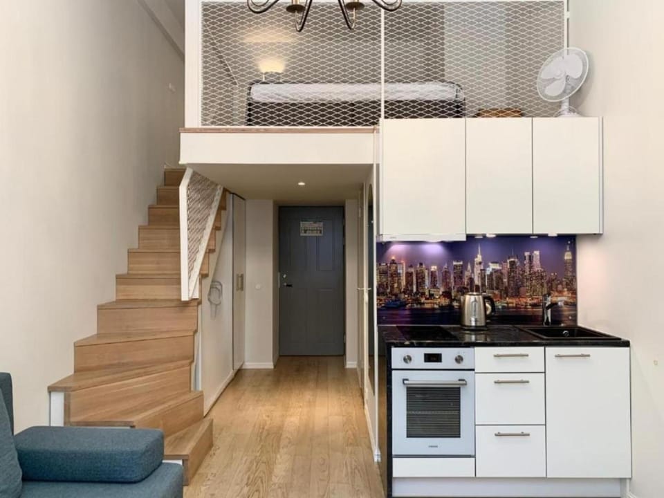 Kitchen or kitchenette, oven, stove, kitchen