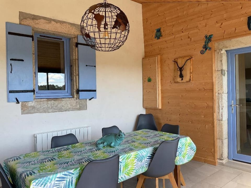 la maison bleue du plot House in Provence