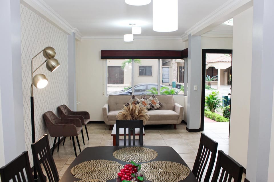 Living room, Seating area, Dining area