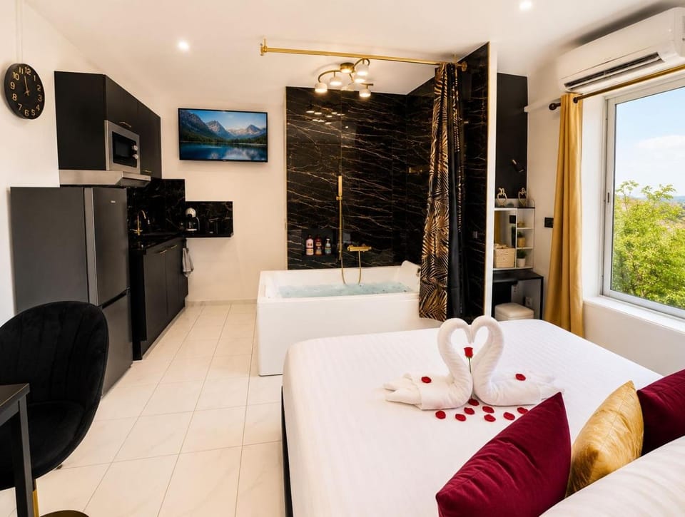 TV and multimedia, Kitchen or kitchenette, Photo of the whole room, air conditioner