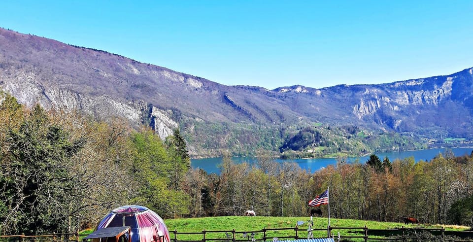 Spring, Natural landscape, Lake view, Mountain view