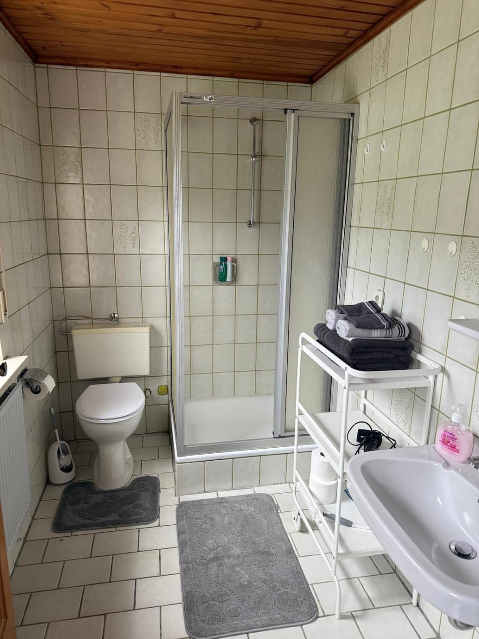 Shower, Toilet, Bathroom, towels