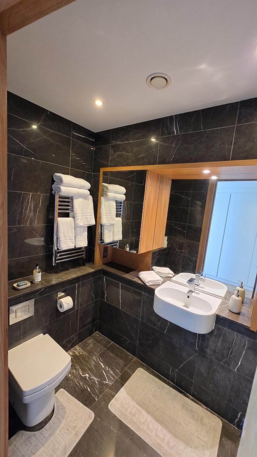 Toilet, Bathroom, towels