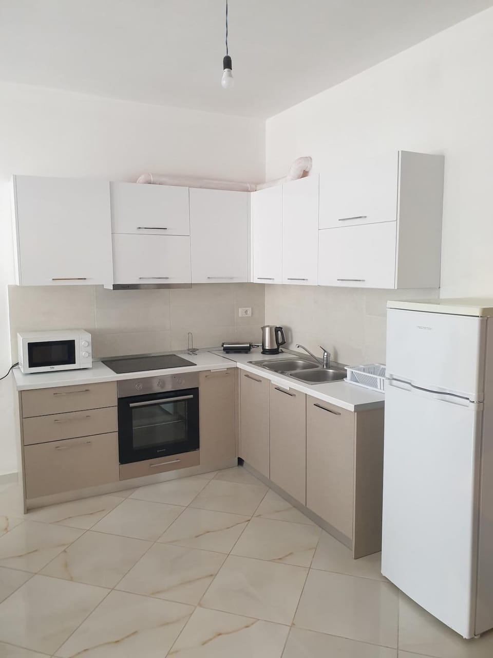 Kitchen or kitchenette, oven, stove, toaster