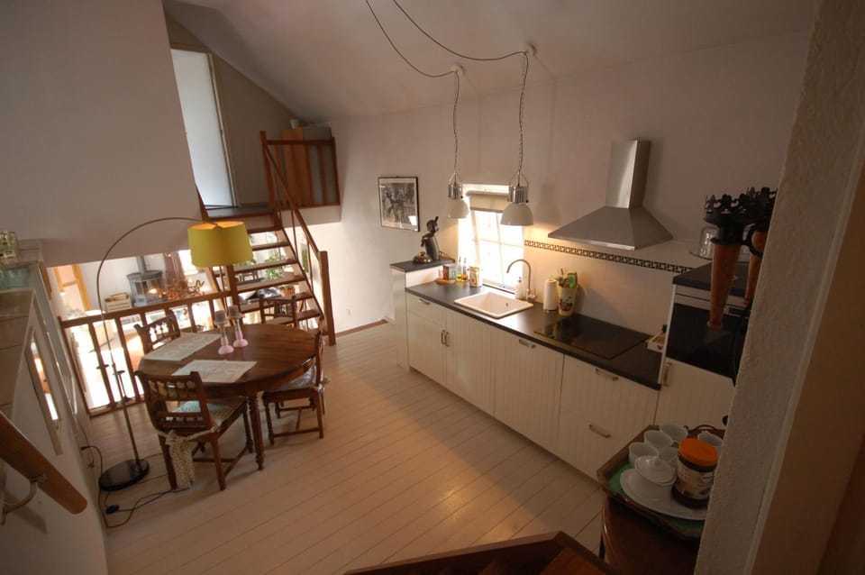 Kitchen or kitchenette, Living room, Dining area