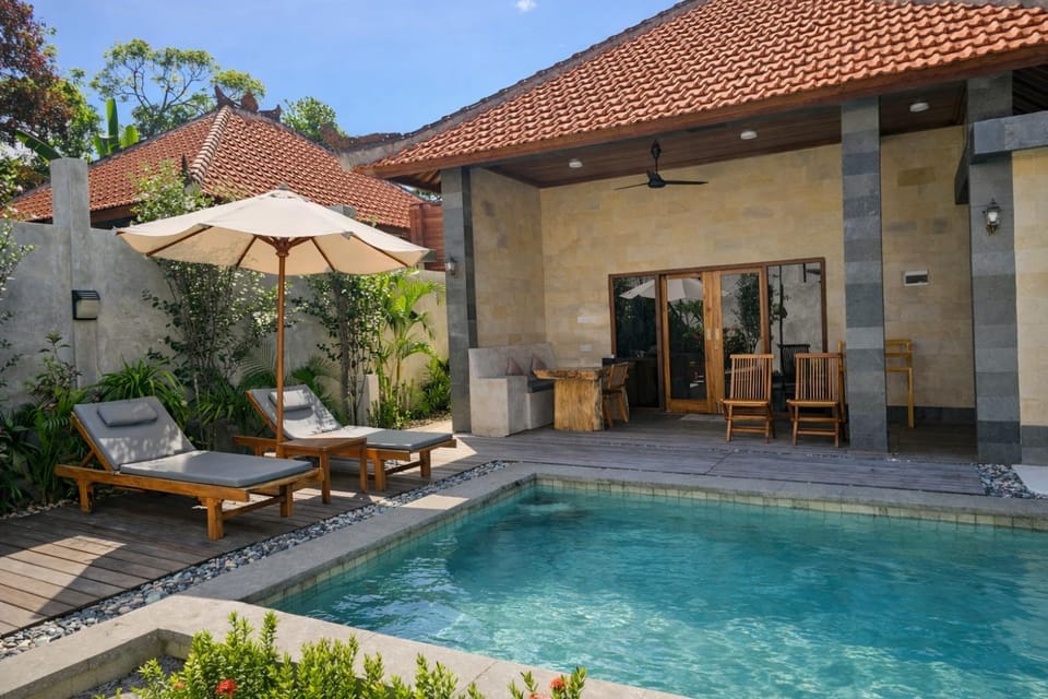 Garden, Swimming pool, sunbed