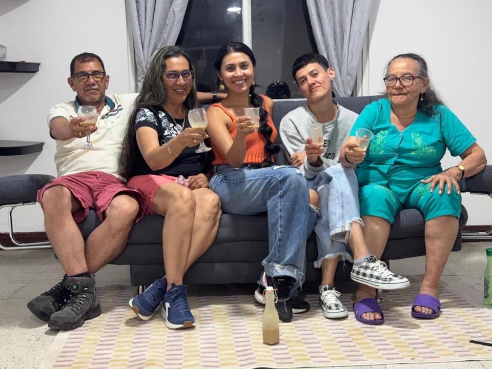 People, Living room, children, group of guests, Family
